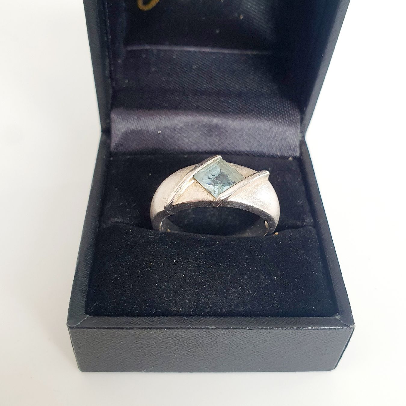 Anelli: Silber Ring 925er mit blauem Stein Grösse 19.4 mm  – Usato da Kreuzlingen venduto da Wunderkiste123 2