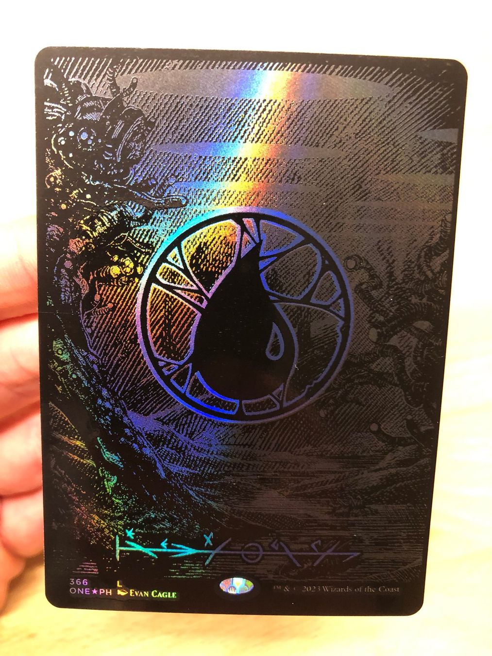 Magic The Gathering Carte collezionabili: MTG all Phyrexian oil slick raised foil basic lands NM – Nuovo (secondo la descrizione) da Corsier GE venduto da SWmoderncards 3