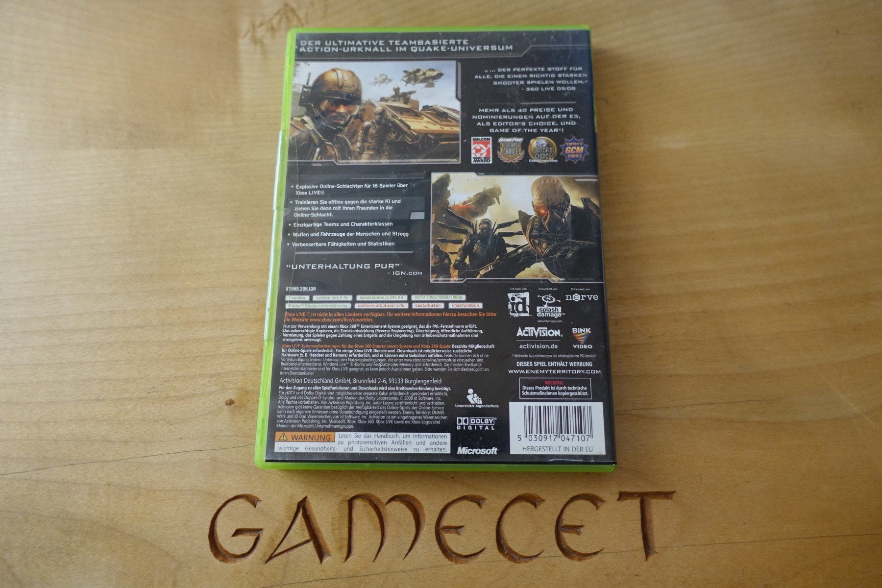 Microsoft Giochi: Enemy Territory: Quake Wars – Usato da Steinach venduto da Gamecet 2