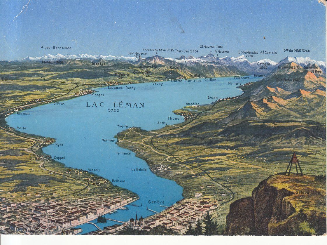 Cartoline postali: Lac Lemon ca. 1945 – Usato da Bürglen TG venduto da StampGraf