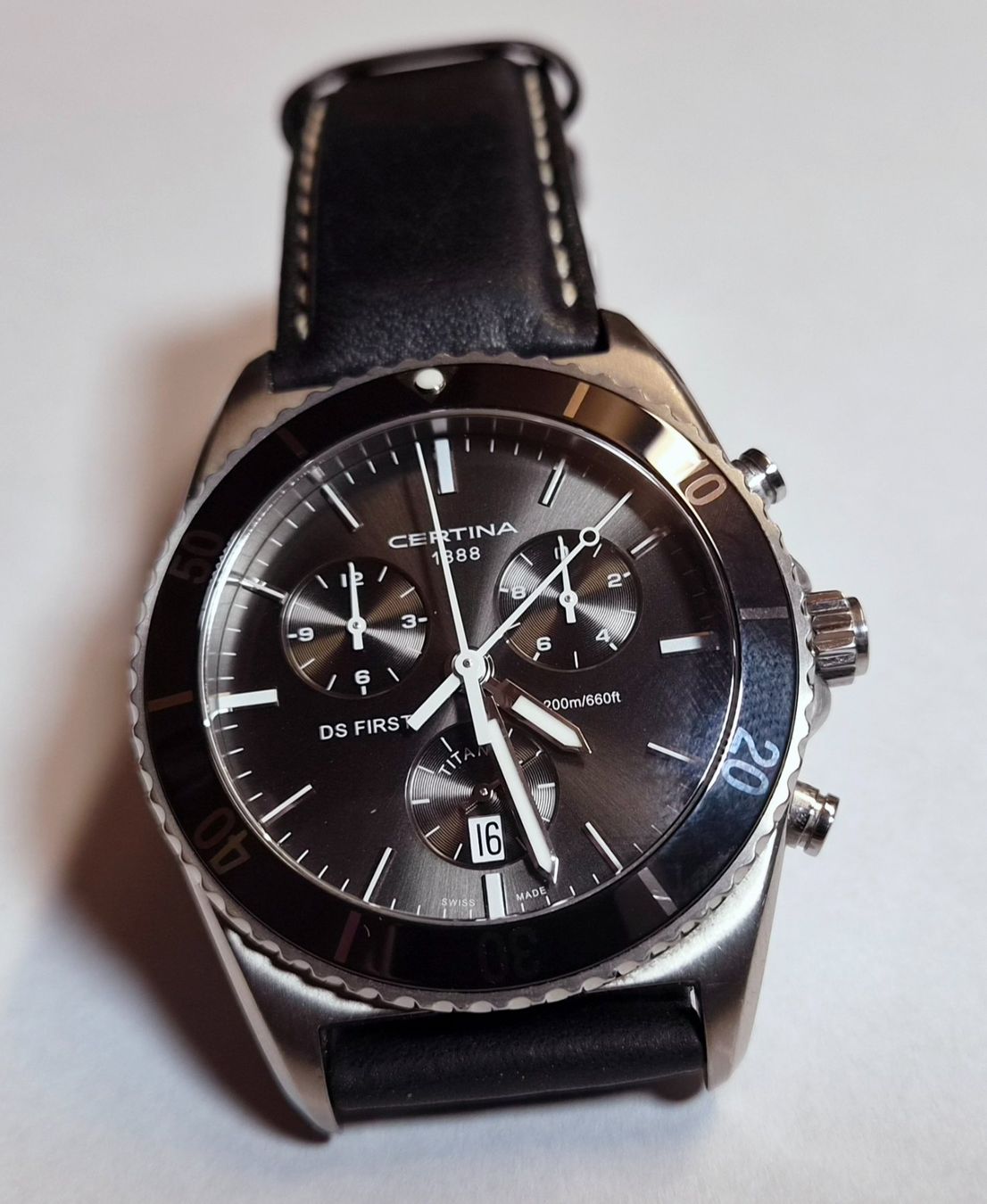 Certina Uhren: Certina DS First Titanium Chrono Uhr . – Gebraucht aus Madiswil von Willys4 6