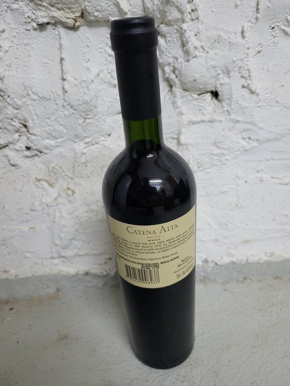 Vino: Catena Alta Malbec 2006 - Argentinien – Nuovo e nell'imballaggio originale da Zürich venduto da Alcetta 1