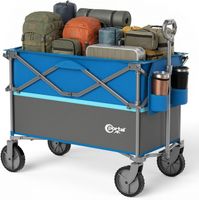 Bollerwagen faltbar 300L XXL Grosse Ladefläche 120KG Garten