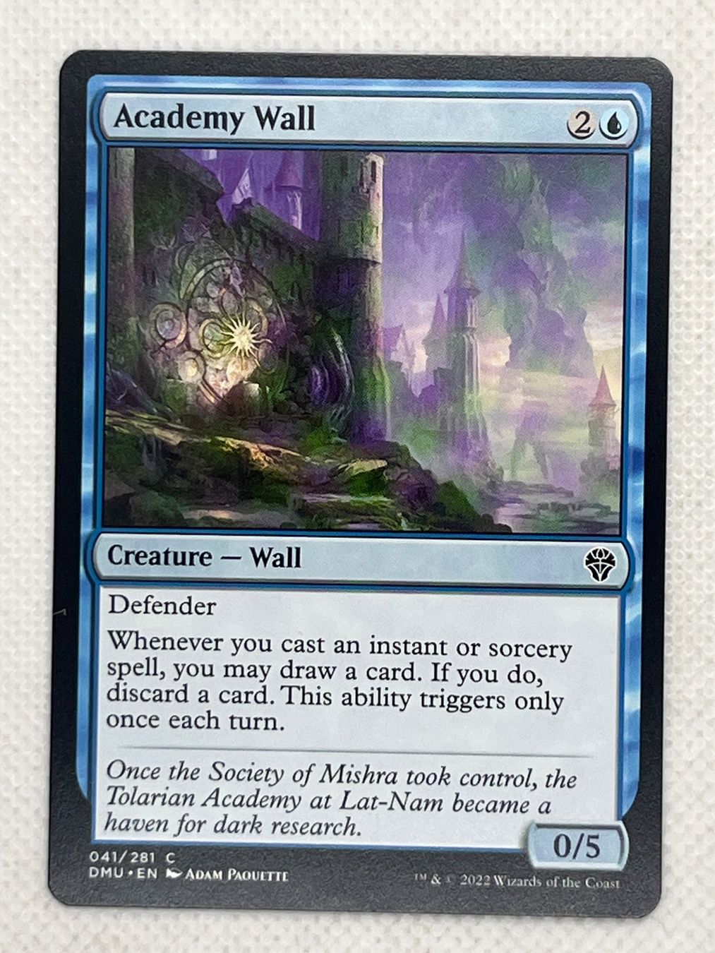 Magic The Gathering Cartes à collectionner: MTG Academy Wall DMU 041 Englisch Common – D'occasion à Hinterkappelen par Kim1992