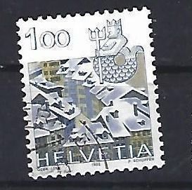 Tutti i francobolli: 1982/86 - Tierkreiszeichen, Wassermann, Berner Altstadt – Usato da Schaffhausen venduto da poststamp
