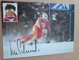 Vreni Schneider - Handsigniert  - 80/90er Jahre Karte