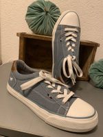 Mustang Damen Sneaker 38 – Jeansblau / Canvas-Stoff