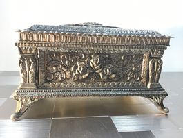 ANTIKE  SILBER  SCHMUCKCHATULLE
