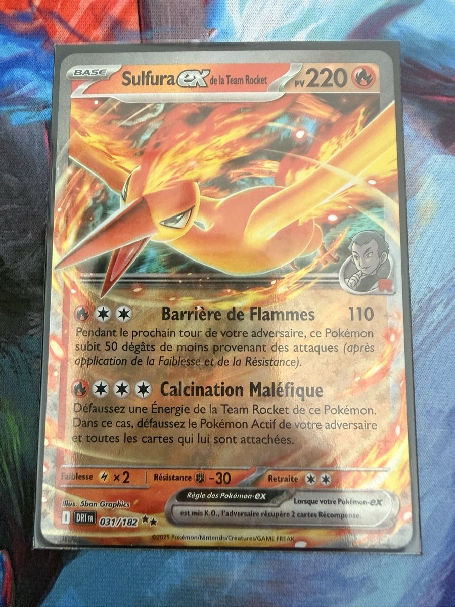 Pokémon Carte collezionabili: Sulfura EX FR team rocket EV10 – Nuovo (secondo la descrizione) da Pensier venduto da Looping56
