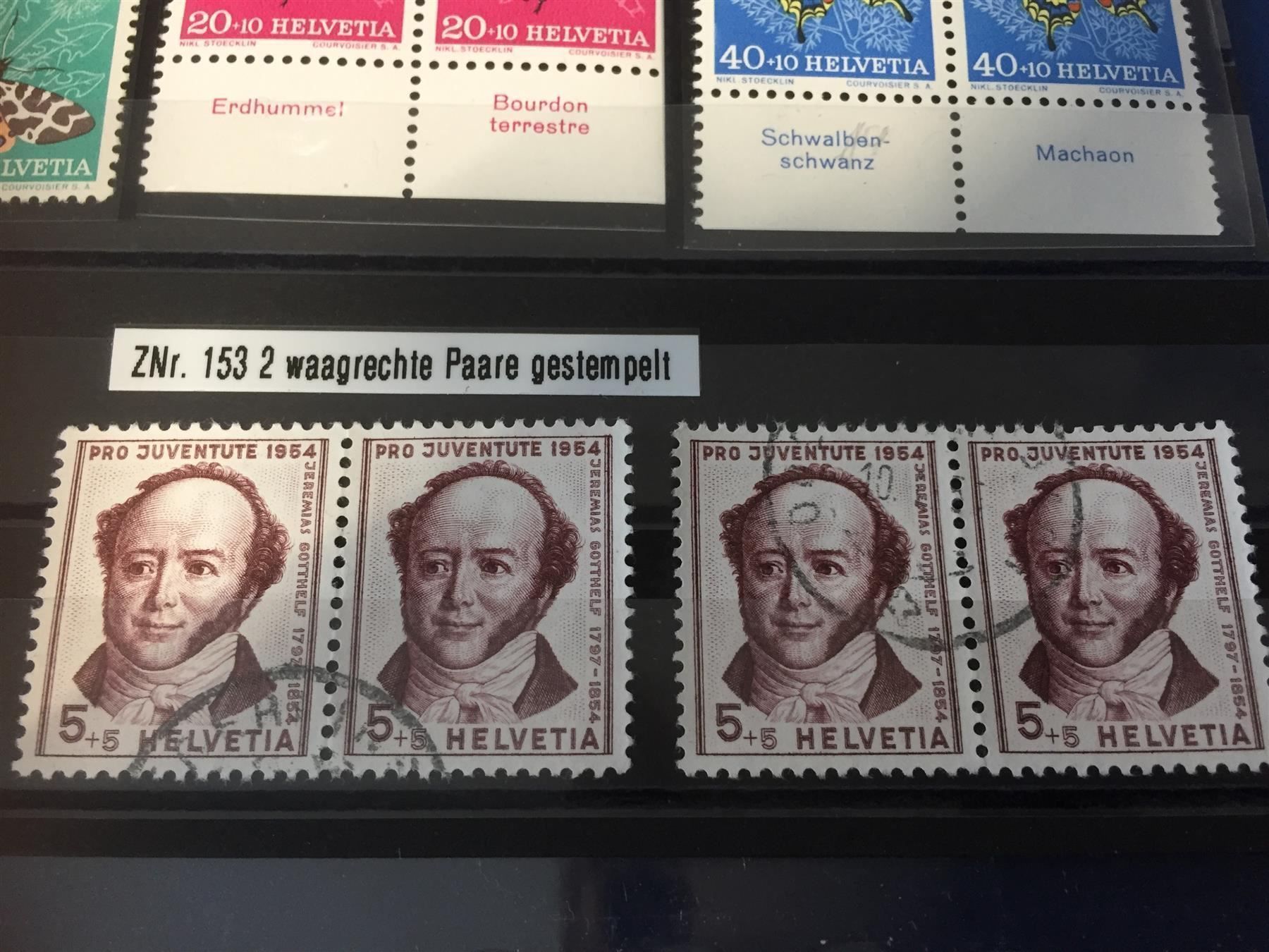 Tutti i francobolli: 5 Viererblöcke PJ 1954** – Usato da St. Margarethen TG venduto da SGHerbst07 1