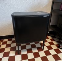 Brabantia Bo Touch Bin schwarz Abfalleimer/Trennsystem
