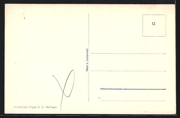 Cartoline postali: AK Meiringen, Blick auf die Kirche – Usato da Berlin venduto da bartko-reher 1