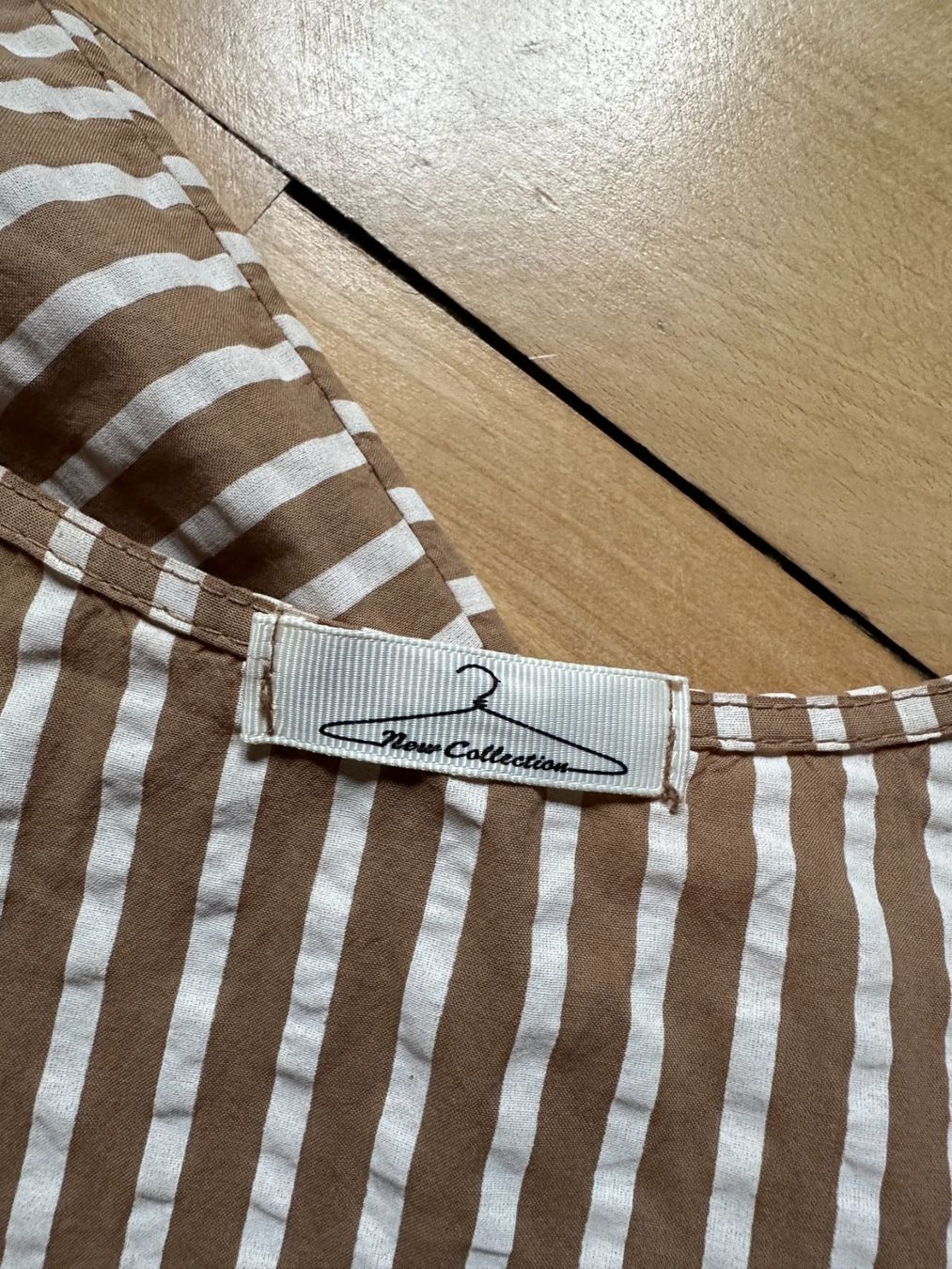 Kleider: NEW COLLECTION - Kleidchen braun-weiss gestreift S – Gebraucht aus Zürich von Diazaio 3