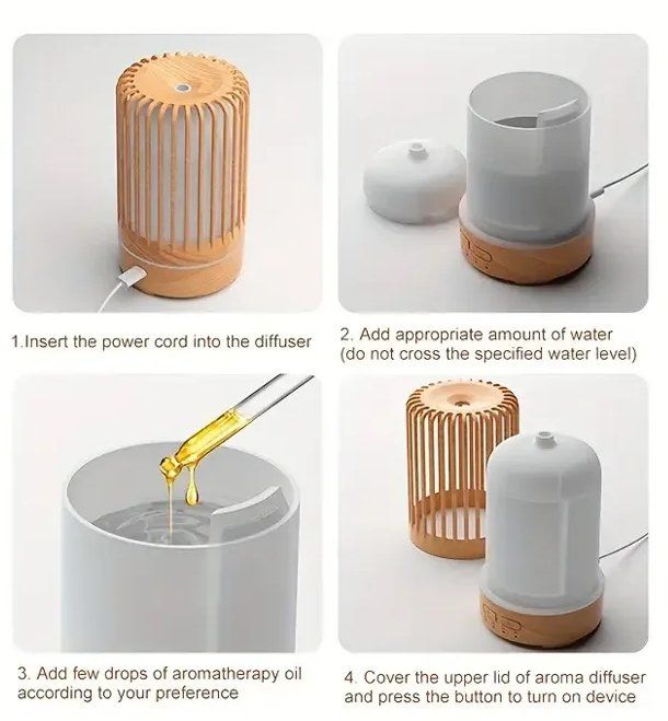 Diffusori di oli essenziali: Duft-Diffuser mit Holz-Look-Design 🌬️. – Nuovo e nell'imballaggio originale da Olten venduto da FloraAroma 1