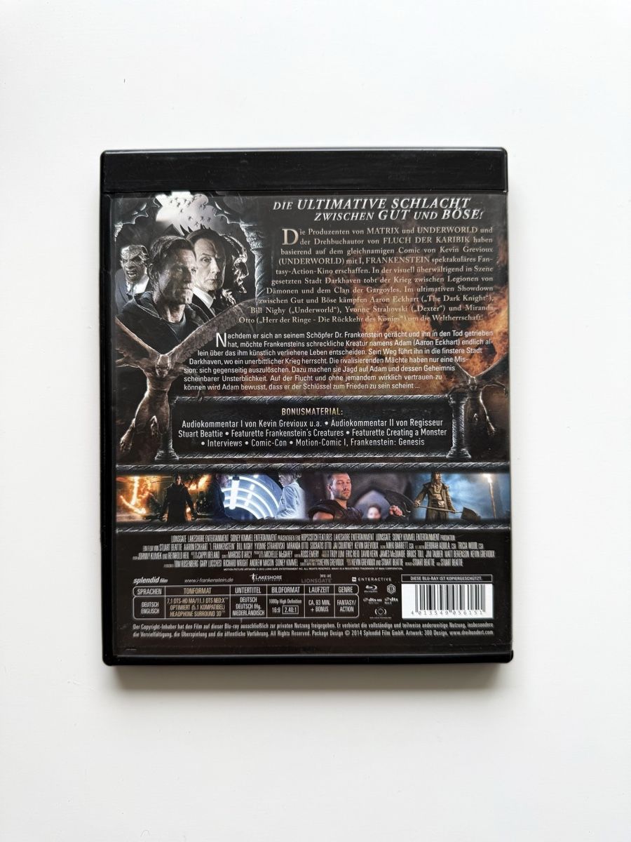 Tous les DVDs: I, Frankenstein ; Blu-ray ; DE ENG (Aaron Eckhart) – Neuf (Voir description) à Couvet par Aura_aura 2