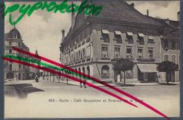 Bulle. Avenue de la Gare. Café Gruyérien.