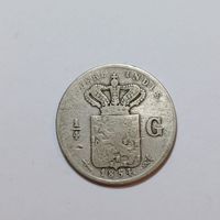 1/4 Gulden 1856 Niederländisch Indien