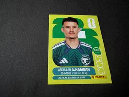 Panini Sticker Fussball WM 2026 Abdullah Alhamdan KSA 20