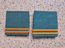  Gradabzeichen Patten Set Oberleutnant Verpflegung