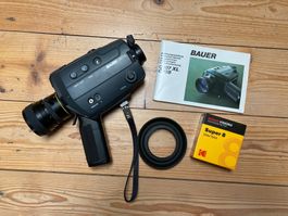 Super 8 Kamera Bauer C107XL inkl. neuem Film und Zubehör
