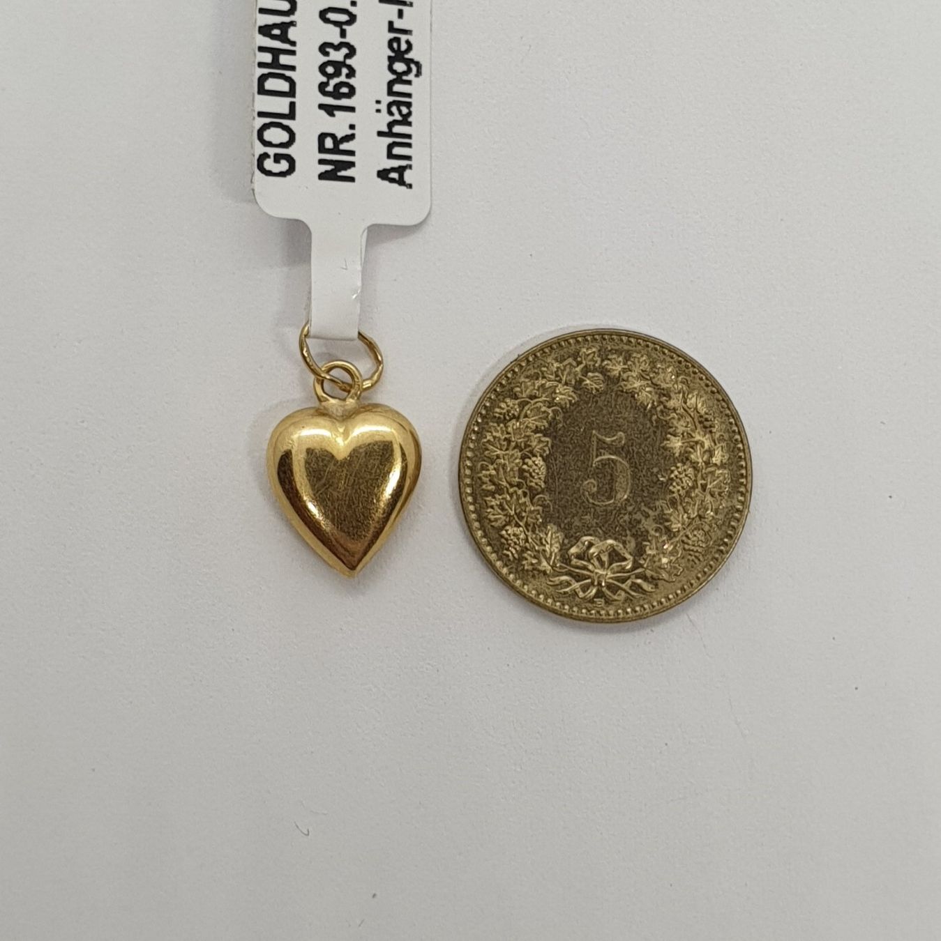 Ciondoli: Echt 18K Gold - Herz Anhänger – Usato da Luzern venduto da Goldhaus-Luzern 1