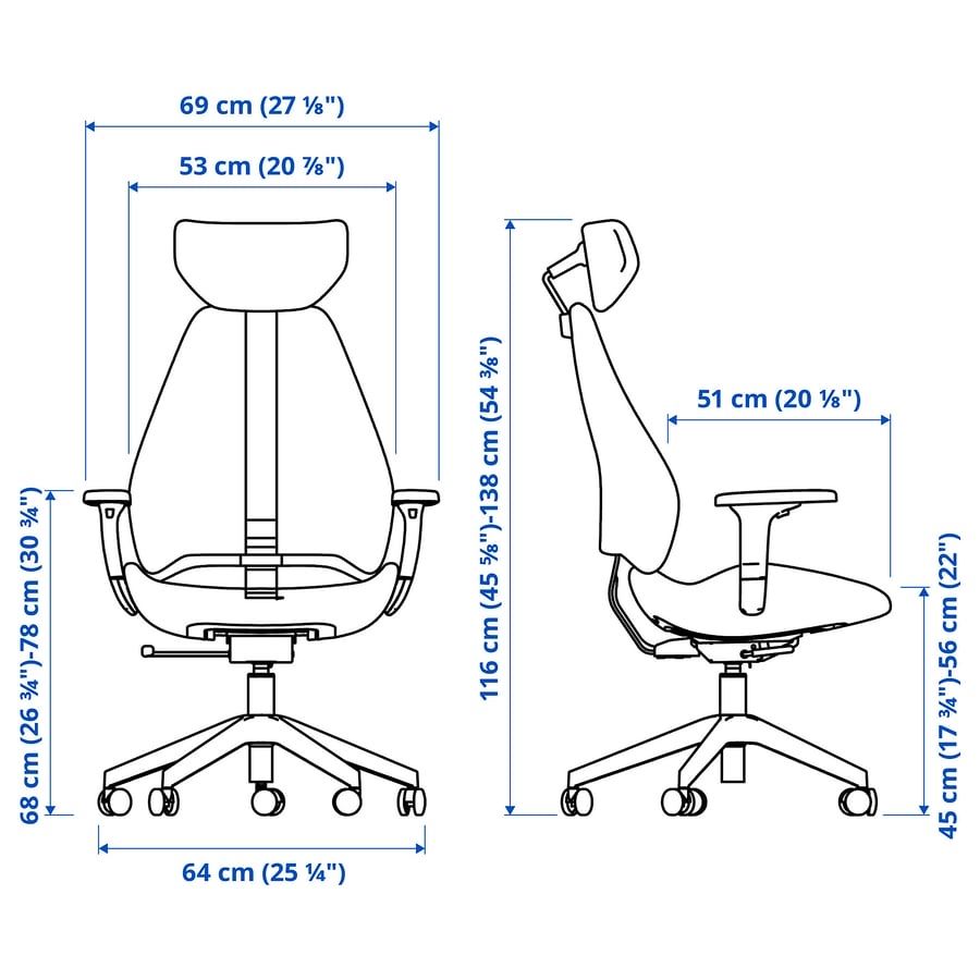Sedie a rotelle: Office chair IKEA GRUPPSPEL – Usato da Rorbas venduto da nao_d8fz 4