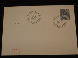 Werbemarken Europa FDC 1967 Nr. 448 "Zahnräder"
