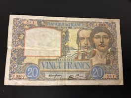 20 Francs 1941 selten