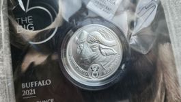 Big Five Buffalo 2021 1 oz Silber .999 South Africa