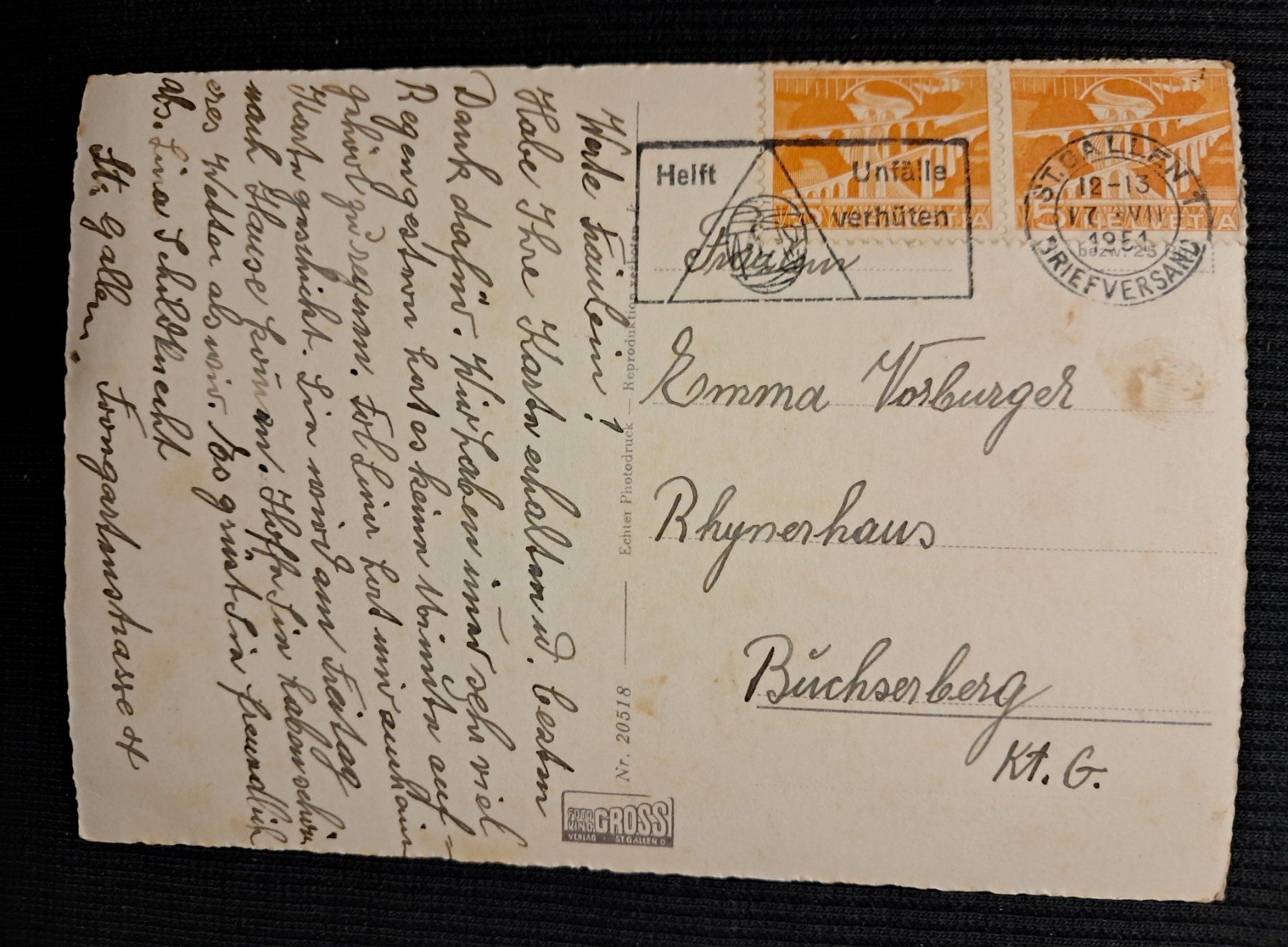 Cartes postales: ST.GALLEN 1951 - ANIMIERT - TRAM - OLDTIMER – D'occasion à Ponto Valentino par giorgia06 1