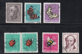 Timbres suisses Pro Juventute 1950-1954