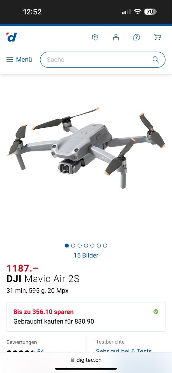 Fotocamera: Dji Air2s – Nuovo (secondo la descrizione) da Basel venduto da Denobietet 9