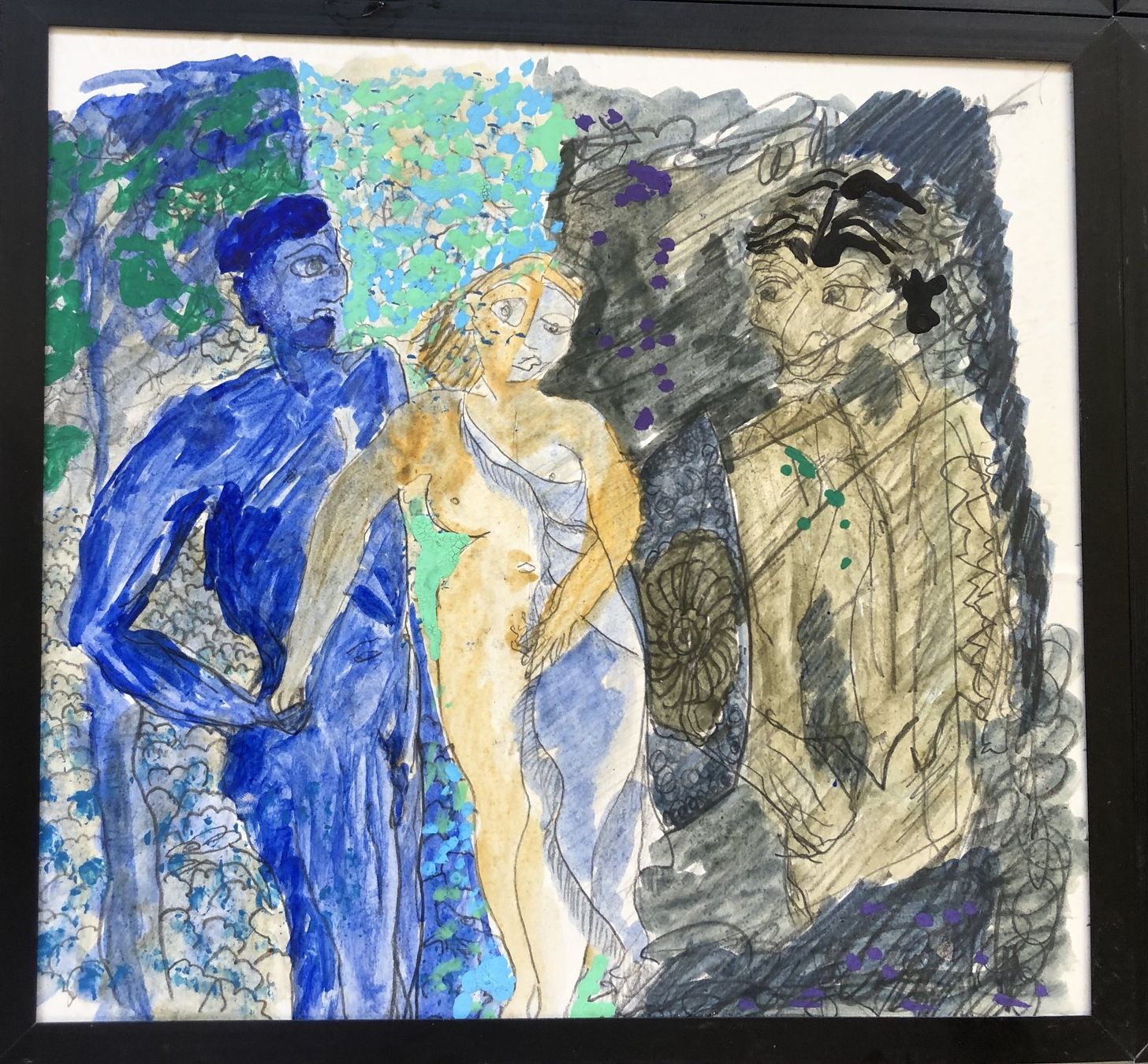 Gemälde: 6x Originale - Gouachierte Aquarelle über Bleistift – Gebraucht aus Schaffhausen von durruti 2