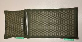 Pranamat Massage-Set Matte und Kissen Olive - gebraucht