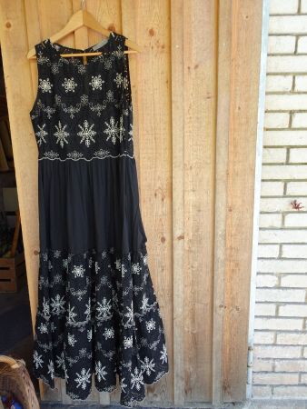 Exklusives D.Exterior Maxi-Kleid schwarz Gr. 42 - 424150