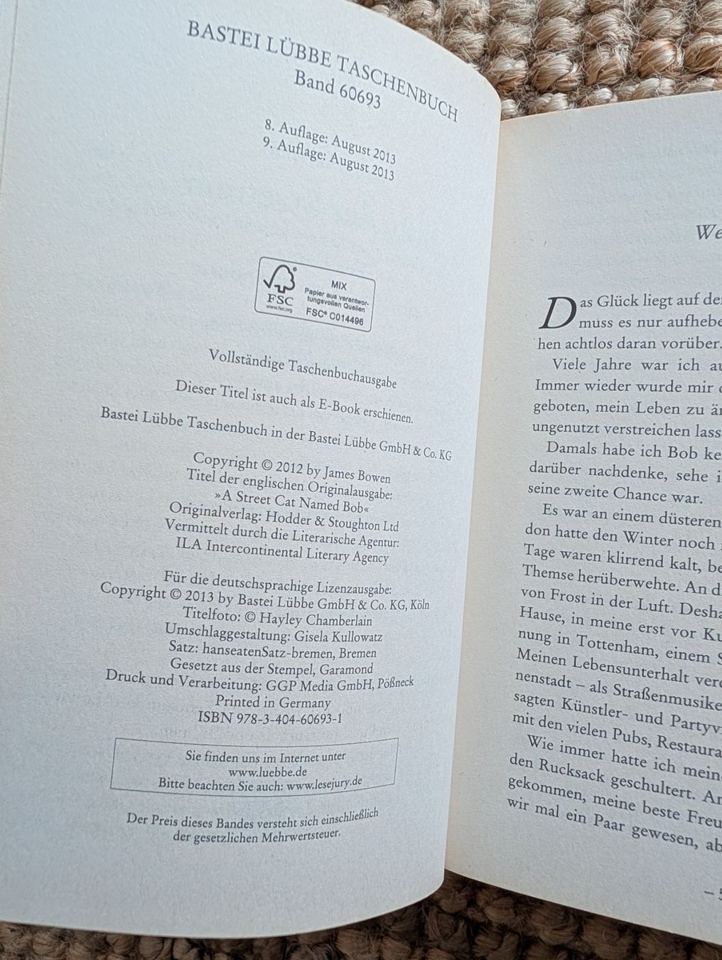 Libri: Buch Bob der Streuner von James Bowen – Usato da Nänikon venduto da Haexli_70 2