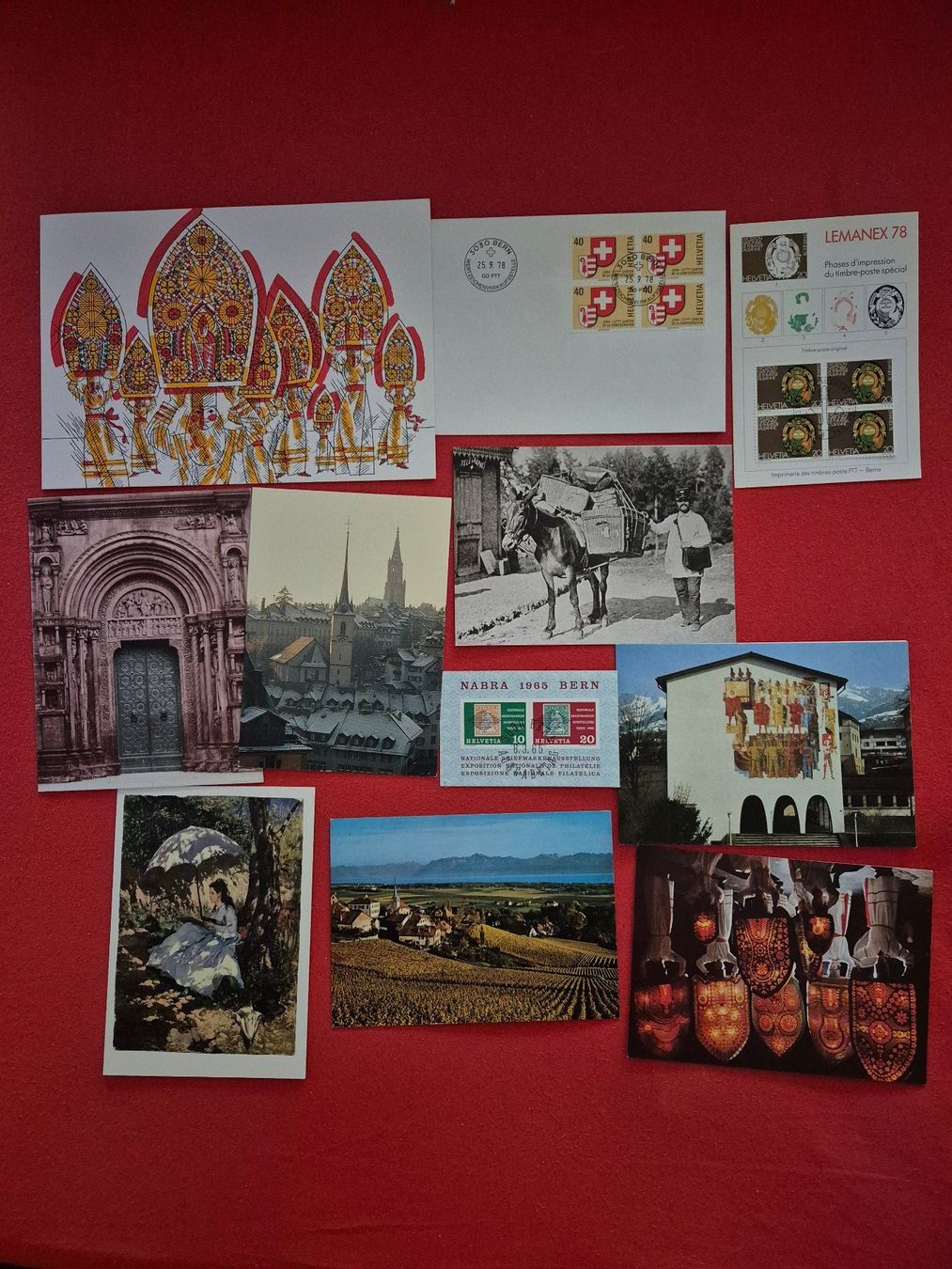 Alle Briefmarken: Schönes Lot schweizer Briefmarkenkarten – Gebraucht aus Steinhausen von Scrashel