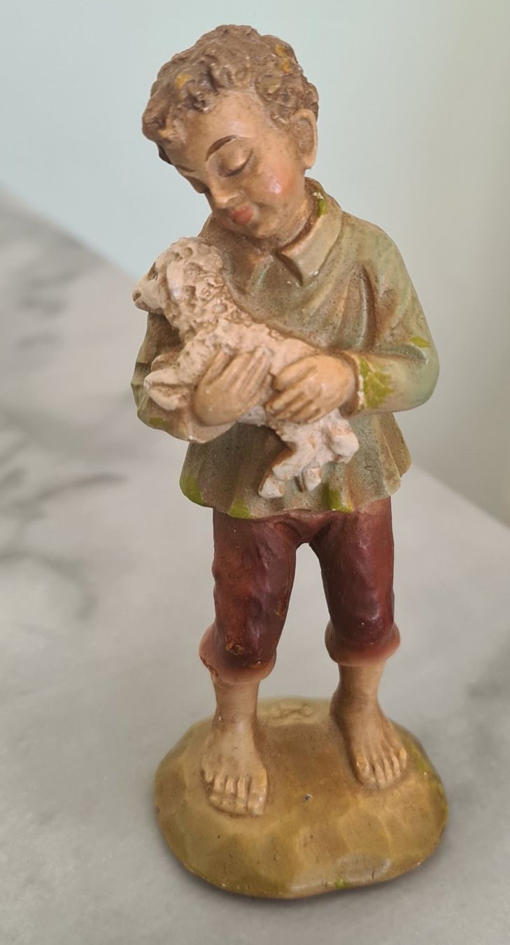 Statuette: 8 antike Krippenfiguren Stil Fontanini, um 1920 – Usato da Winterthur venduto da bibummi 5