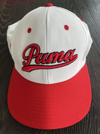 Coole Puma Cap, Weiss/Rot - neu & ungetragen 