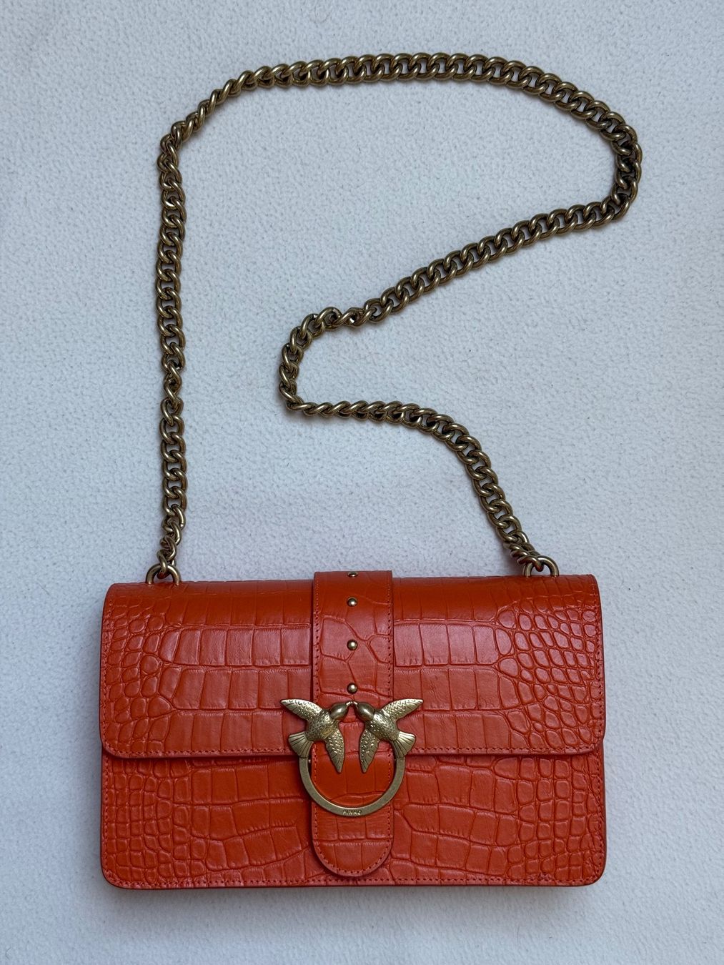 Pinko Borse da donna: PINKO Handtasche croco orange – Usato da Endingen venduto da lisous.closet 2
