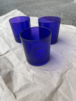 3er Set: Elegante blaue Gläser für den Sommer ☀️ Windlichter