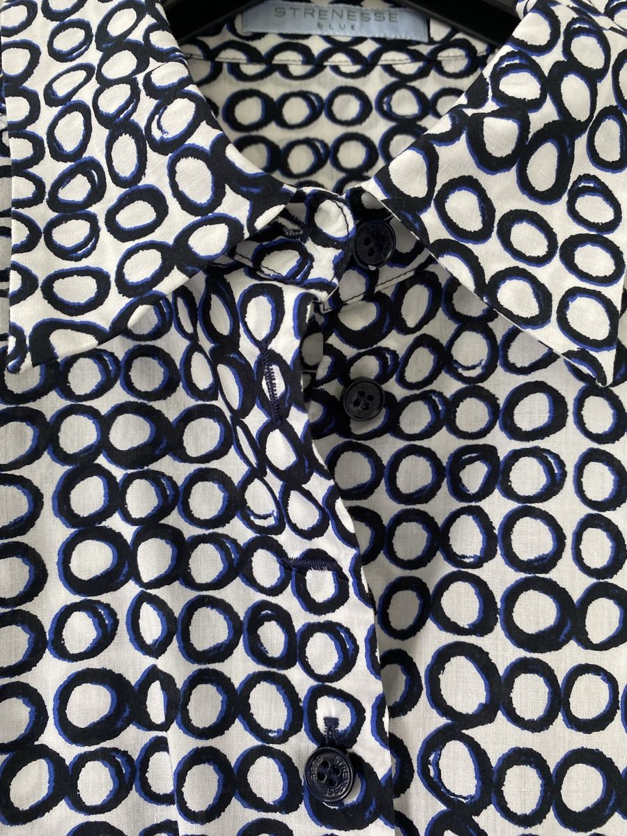 Strenesse Camicette: STRENESSE BLUE  Bluse Gr.38, blau-weiss – Usato da Schaffhausen venduto da Fie 3