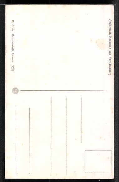 Cartoline postali: Andermatt /Gotthardstrasse, Kasernen und – Usato da Berlin venduto da bartko-reher 1
