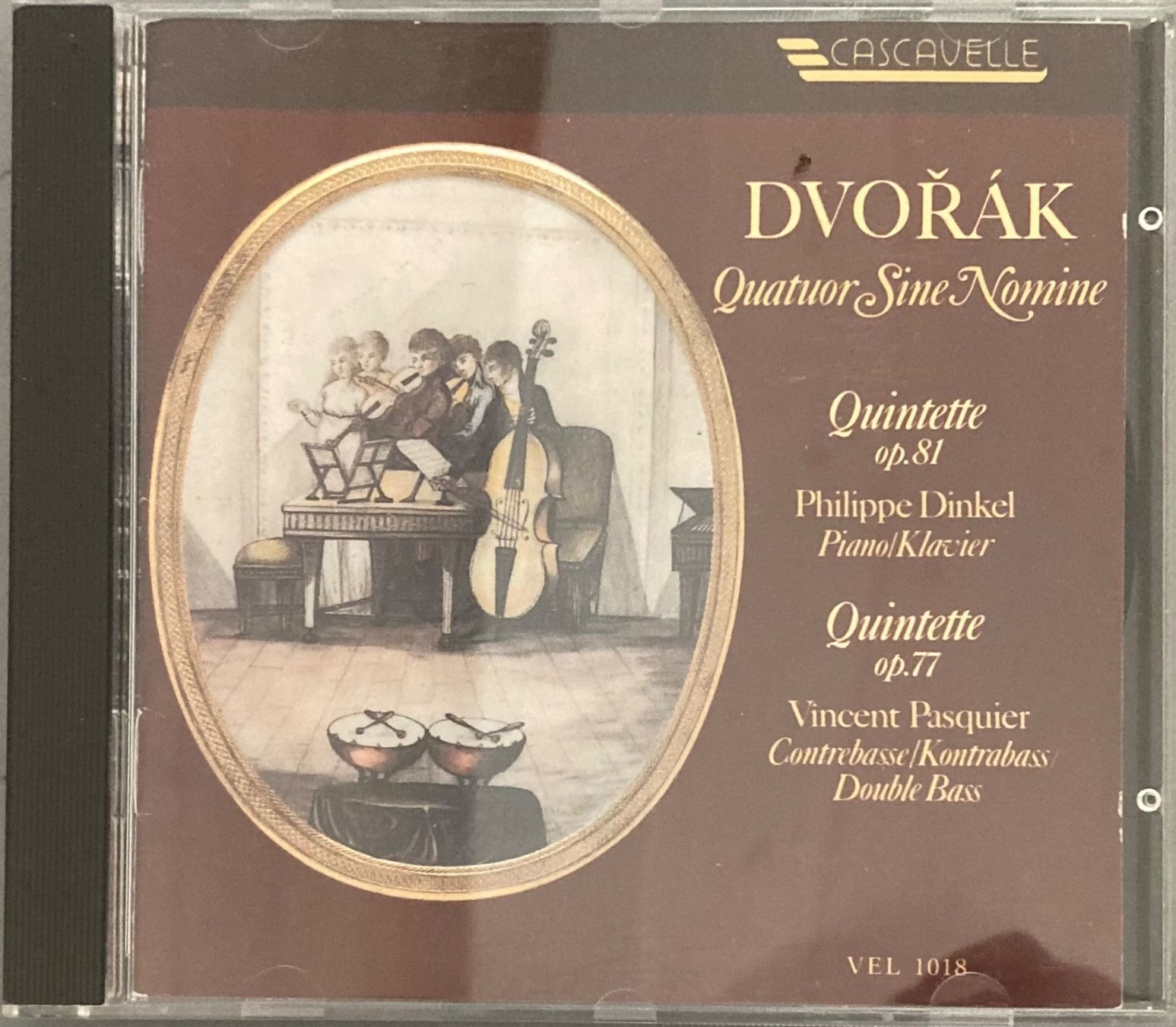 CD: DVORAK.... - QUINTETTE OP. 81 / QUINTETTE OP. 77 – Usato da Poliez-Pittet venduto da Newtown-Records