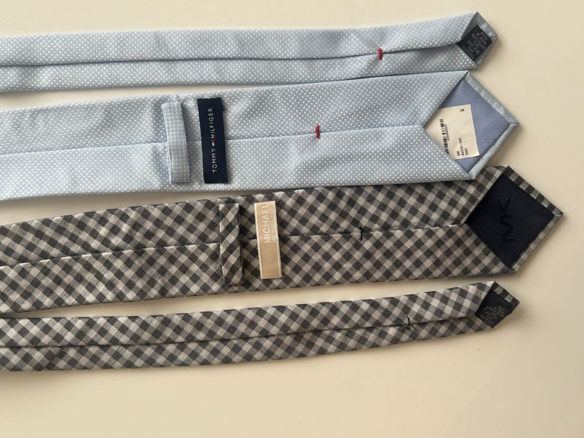 Tommy Hilfiger Cravatte: Krawatten Tommy Hilfiger Michael Kors kariert hellblau – Nuovo (secondo la descrizione) da Luzern venduto da mon_6rzf 1