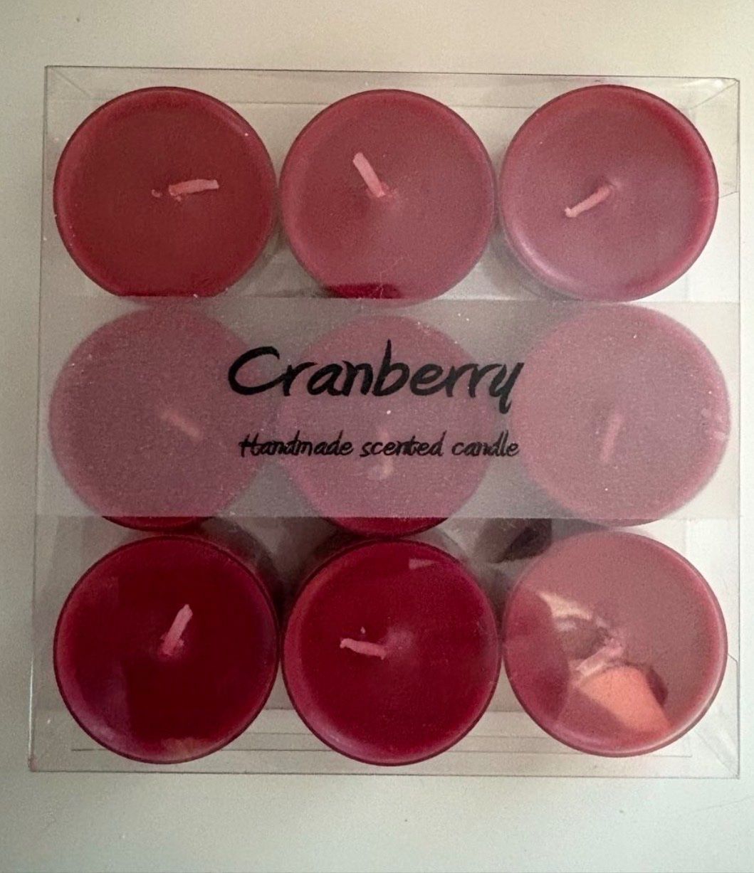 Glasi Hergiswil Portacandele: Glaskleeblatt+Cranberrykerzli – Nuovo e nell'imballaggio originale da Thürnen venduto da Lilie37 2