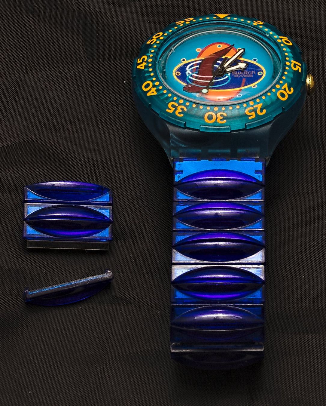 Swatch Uhren: Original Swatch Scuba 200 v '94 "Underpressure" RefNr SDN115 – Gebraucht aus Reinach BL von Thomas_Basel 2
