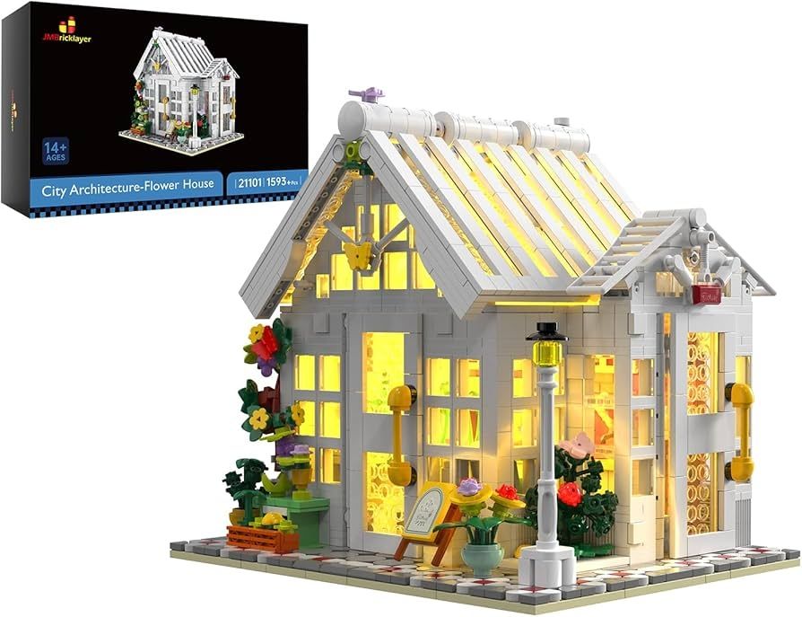 Mould King Kit di costruzioni: XMORk Flower Shop Block Module 1593 pcs New MIT light  – Nuovo e nell'imballaggio originale da Glattbrugg venduto da har_jgc7