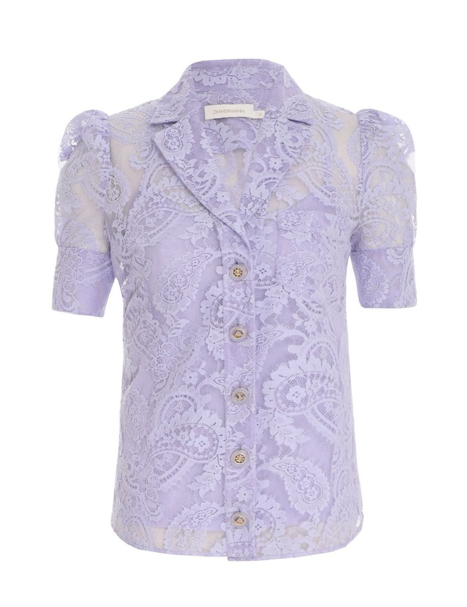 Zimmermann Camicette: Zimmermann Lilac Lace Blouse – Usato da St.Josefen venduto da lop_lh8d 4