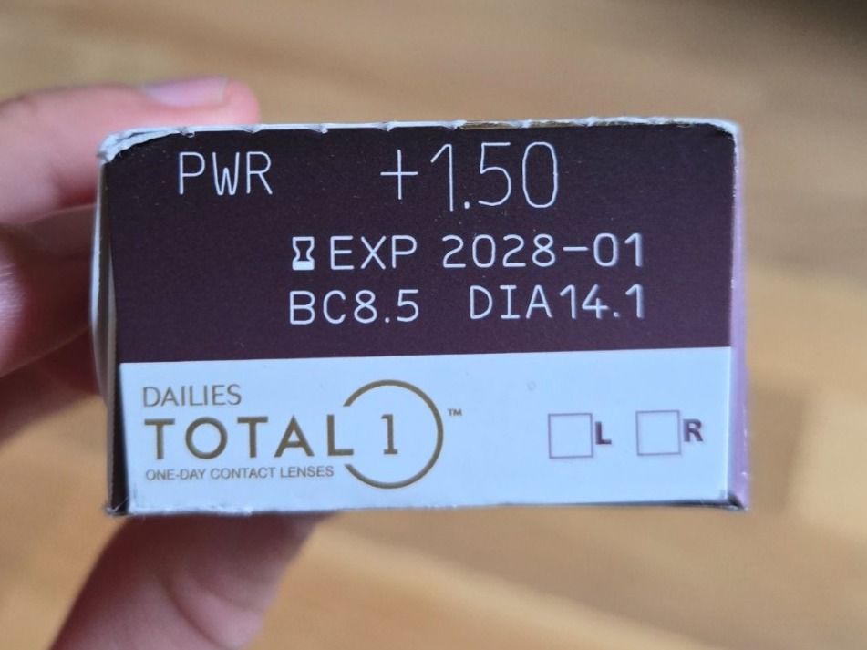 Lenti a contatto: Tageslinsen Dailies Total1 +1.50, 30 Stk. – Nuovo e nell'imballaggio originale da Hettiswil venduto da KatiiB